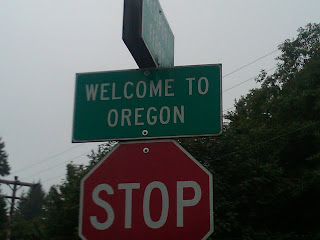 welcome to oregon sign