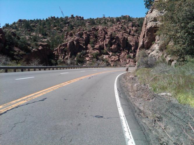 road through mountain